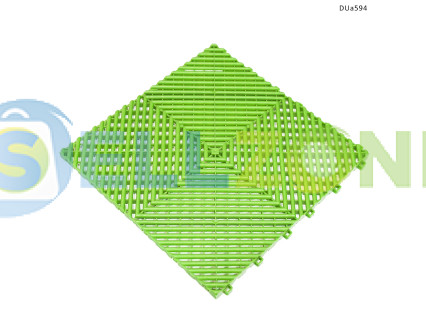 Δάπεδο γκαράζ PVC με αρθρωτή επένδυση – φωτεινό πράσινο - DUa594